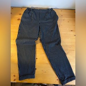 Black/white stripes pants